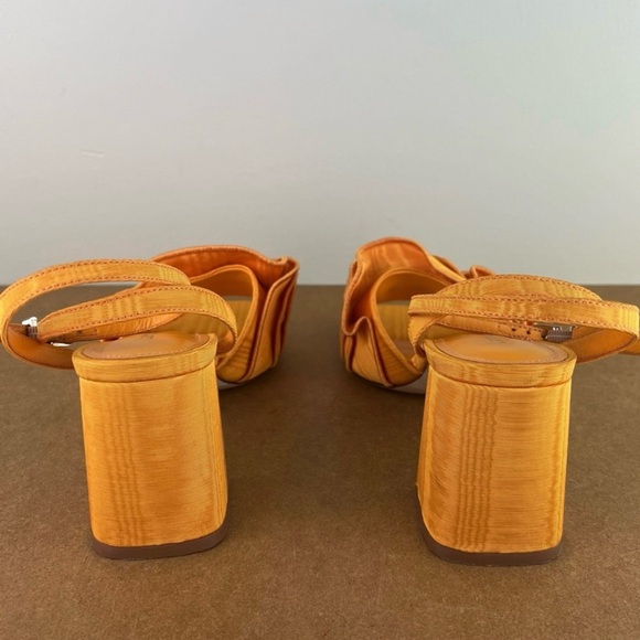NEW LARROUDE ORANGE RUFFLE SANDALS - Picture 6 of 14